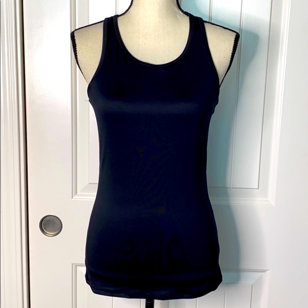 Girls racer back tank top with built-in bra